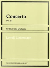 CONCERTO FOR FLUTE AND ORCH FL/PF cover